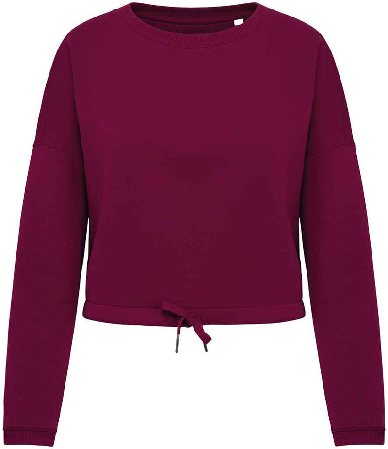 Organic Oversized Cropped Sweatshirt: Womens