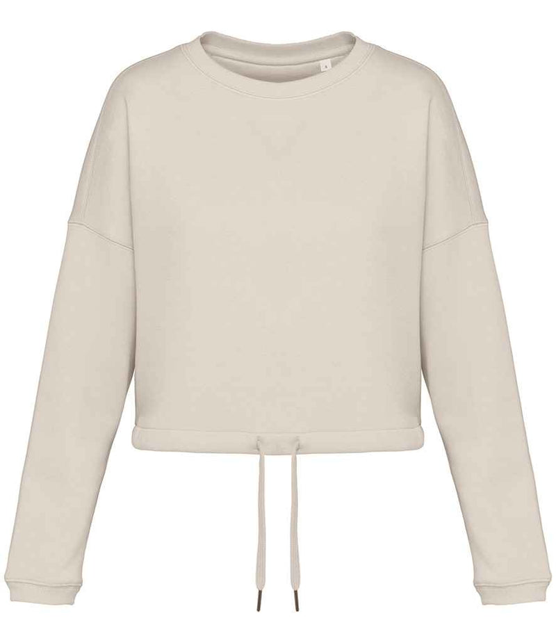 Organic Oversized Cropped Sweatshirt: Womens