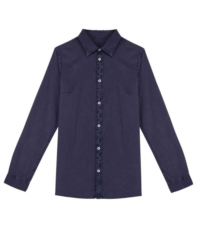 Organic Washed Long Sleeve Shirt: Ladies