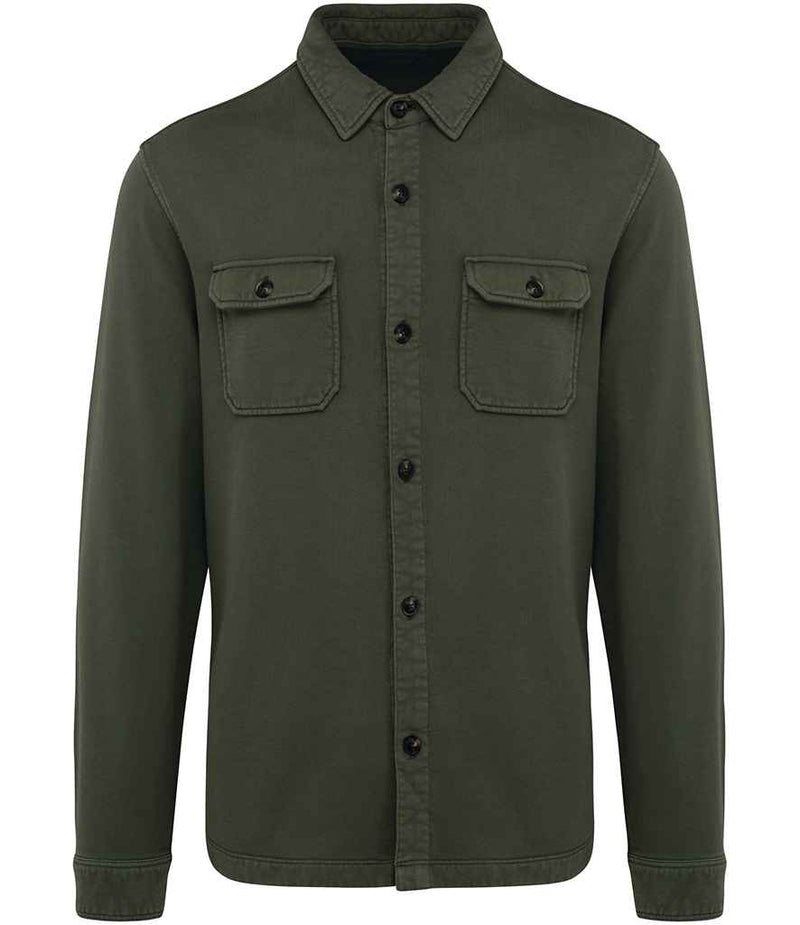 Organic Faded Overshirt: Mens
