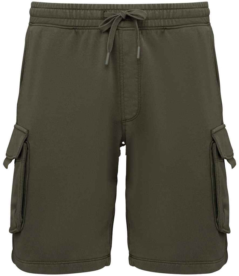 Organic Washed Effect Cargo Shorts