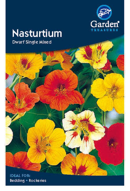Nasturtium Dwarf Single Mixed Seeds -