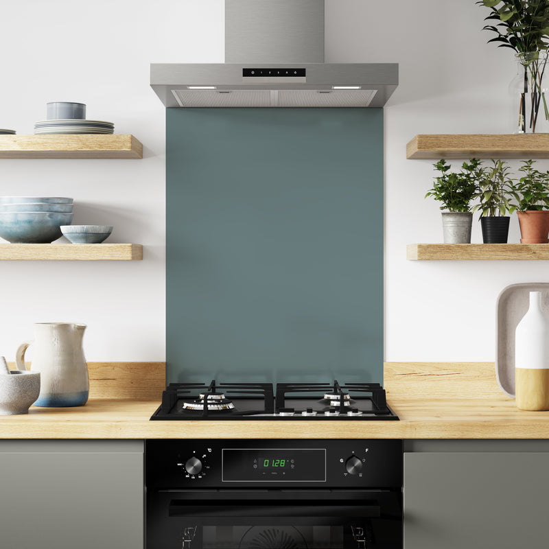 Bushboard Alloy Neptune Blue Aluminium Feature Kitchen Splashback