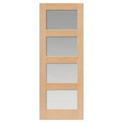 Nevis Oak Glazed Internal Door - All Sizes -