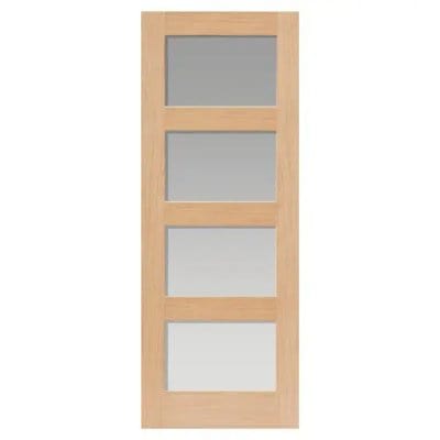 Nevis Oak Glazed Internal Door - All Sizes -