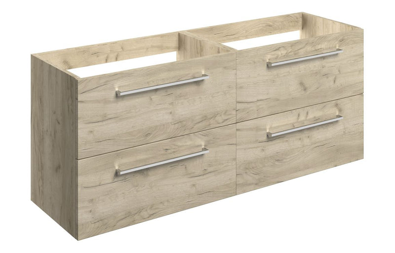 Nico 1180mm Wall Hung 2 Drawer Basin Unit Run (No Top) -