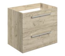 Nico 590mm Wall Hung 2 Drawer Basin Unit (No Top) -