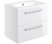 Nico 610mm Wall Hung 2 Drawer Basin Unit & Basin -