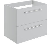 Nico 590mm Wall Hung 2 Drawer Basin Unit (No Top) -