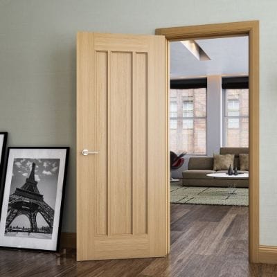 Norwich Oak Unfinished Internal Door - All Sizes -