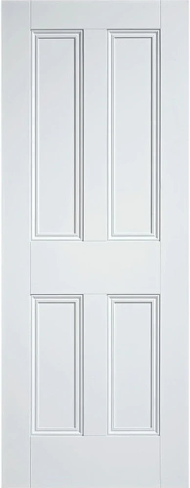 Nostalgia White Primed 4 Panel Interior Door - 1981mm x 838mm - Hardware > Building Materials > Doors > Home Doors Doors