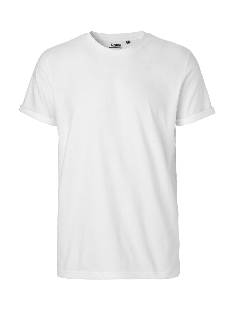 Fairtrade Organic Rolled Sleeve T-shirt: Mens