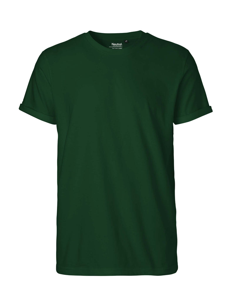 Fairtrade Organic Rolled Sleeve T-shirt: Mens