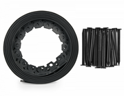 Lawn Border Set, Easy Border 100mm Black 10m With Pegs - Garden tools & Accesories