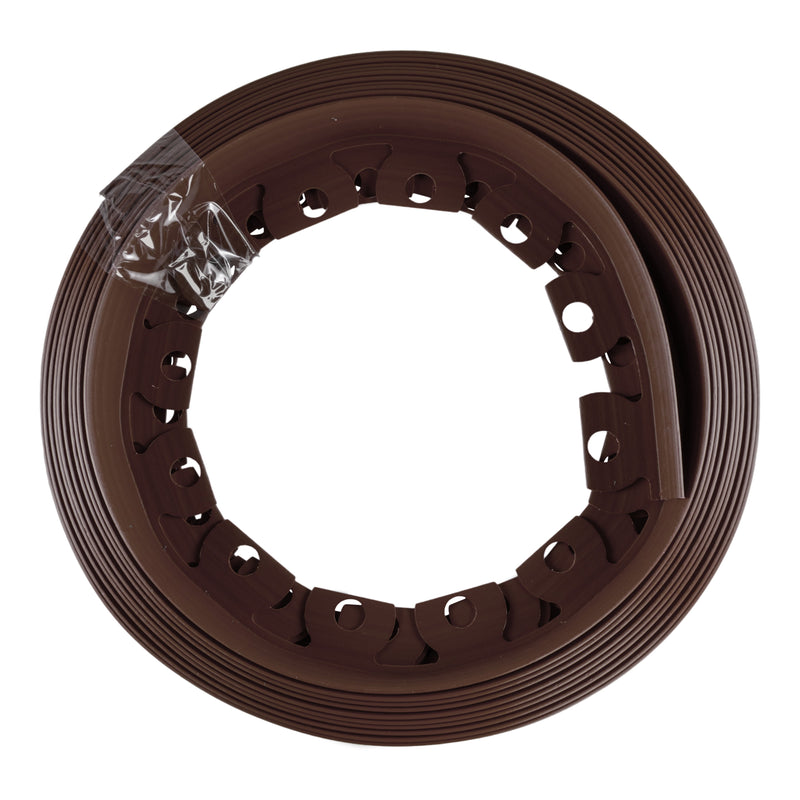 Lawn Border Set, Easy Border 60mm Brown 10m With Pegs - Hardware > Fencing & Barriers > Garden Borders & Edging Garden tools & Accesories