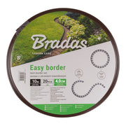 Lawn Border Set, Easy Border 40mm Brown 10m with Pegs - Hardware > Fencing & Barriers > Garden Borders & Edging Garden tools & Accesories