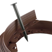 Lawn Border Set, Easy Border 40mm Brown 10m with Pegs - Hardware > Fencing & Barriers > Garden Borders & Edging Garden tools & Accesories
