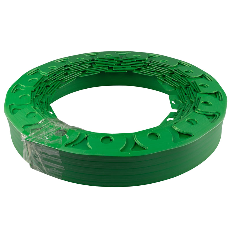 Lawn Border Set, Easy Border 50mm Green 10m with Pegs - Hardware > Fencing & Barriers > Garden Borders & Edging Garden tools & Accesories