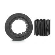 Lawn Border Set, Easy Border 40mm Gray 10m with Pegs - Hardware > Fencing & Barriers > Garden Borders & Edging Garden tools & Accesories
