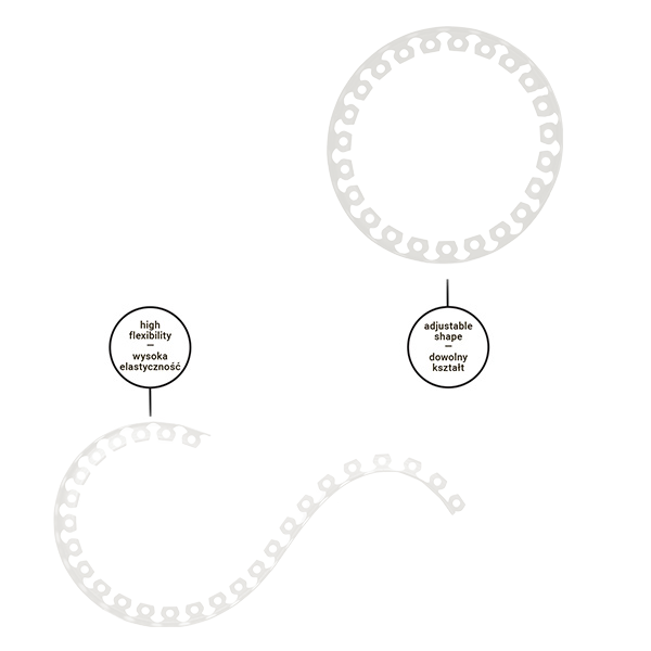 Lawn Border Set, Easy Border 40mm Light Gray 10m with Pegs - Hardware > Fencing & Barriers > Garden Borders & Edging Garden tools & Accesories