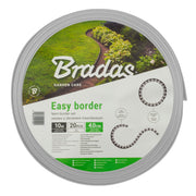 Lawn Border Set, Easy Border 40mm Light Gray 10m with Pegs - Hardware > Fencing & Barriers > Garden Borders & Edging Garden tools & Accesories