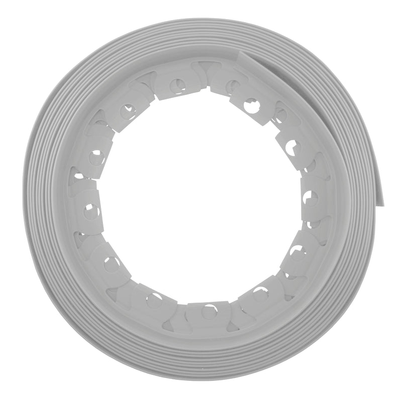 Lawn Border Set, Easy Border 40mm Light Gray 10m with Pegs - Hardware > Fencing & Barriers > Garden Borders & Edging Garden tools & Accesories