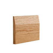 Oak Prefinished Half Splayed Skirting - 145mm x 16mm x 3.6m (Pack of 4) -