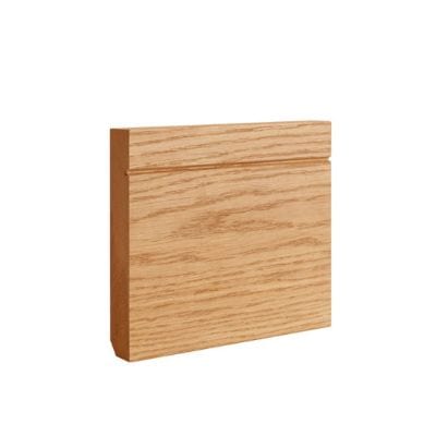 Oak Prefinished Shaker Skirting - 145mm x 16mm x 3.6m (Pack of 4) -