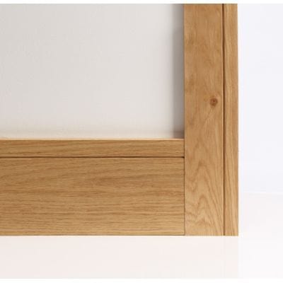 Oak Prefinished Shaker Skirting - 145mm x 16mm x 3.6m (Pack of 4) -