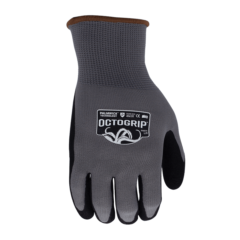 Octogrip PW974 Breathable Dexterous Nitrile Coated Palm Work Glove - GENERAL HANDLING GLOVES