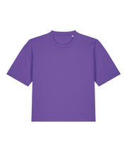 Purple t-shirt on a white background