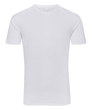 Plain white t-shirt on a white background