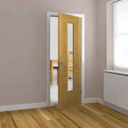 Ostria Oak Pre Finished Glazed Internal Door - All Sizes -