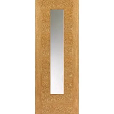 Ostria Oak Pre Finished Glazed Internal Door - All Sizes -