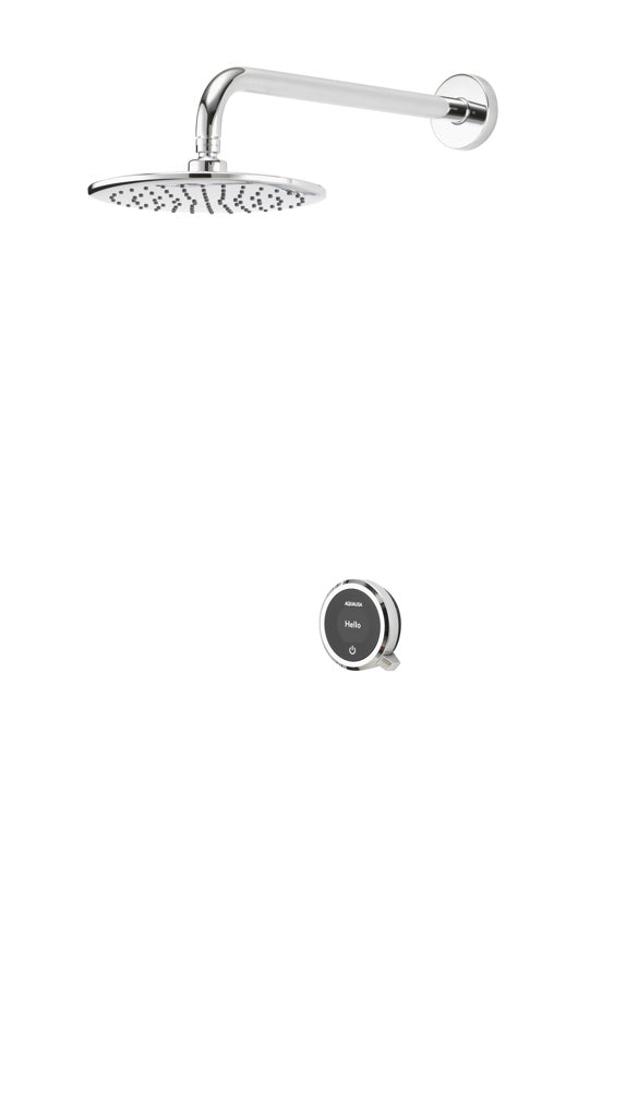 Quartz Touch Concealed Valve - Gravity (incl. 230mm Fixed Head & Wall Arm) -