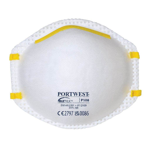 Portwest P108 FFP1 Respirator Blister Pack (3 Pack) - Business & Industrial > Work Safety Protective Gear > Gas Mask & Respirator Accessories FACE PROTECTION