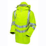PULSAR P187 Hi-Vis Yellow Padded Waterproof Storm Coat - HI-VIS JACKETS & COATS