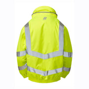 PULSAR P191 Hi-Vis Yellow Padded Waterproof Bomber Jacket - HI-VIS JACKETS & COATS