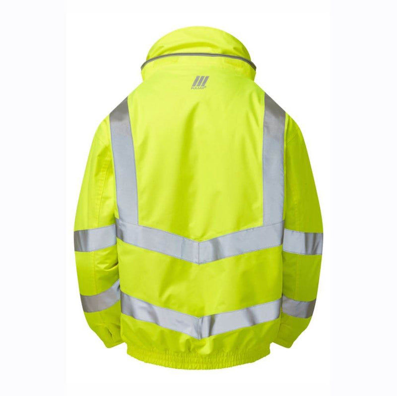 PULSAR P191 Hi-Vis Yellow Padded Waterproof Bomber Jacket - HI-VIS JACKETS & COATS