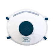 Portwest P203 FFP2 Valved Dolomite Respirator (Pk10) - Business & Industrial > Work Safety Protective Gear > Gas Mask & Respirator Accessories SAFETYSUPPLY