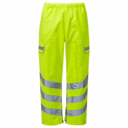 PULSAR P206 Hi-Vis Yellow Waterproof Breathable Over Trouser - WATERPROOF TROUSERS