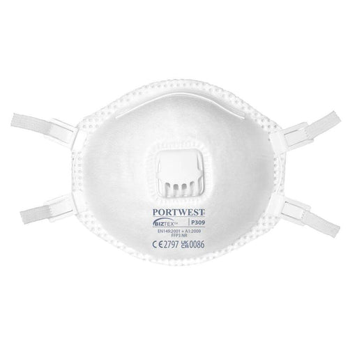 Portwest P309 FFP3 Valved Respirator - Blister Pack (Pack of 2) - FACE PROTECTION