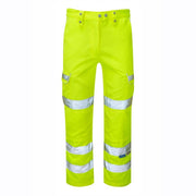 PULSAR P346LDS Ladies Hi-Vis Yellow Combat Trouser - HI-VIS TROUSERS
