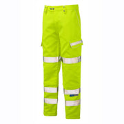 PULSAR P346 Hi-Vis Yellow Combat Trouser - Business & Industrial HI-VIS TROUSERS