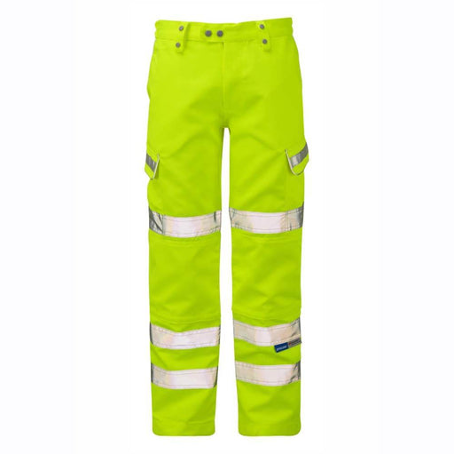 PULSAR P346 Hi-Vis Yellow Combat Trouser - Business & Industrial HI-VIS TROUSERS