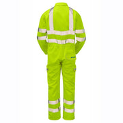 PULSAR P349 Hi-Vis Yellow Combat Coverall - HI-VIS OVERALLS
