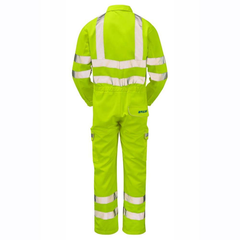 PULSAR P349 Hi-Vis Yellow Combat Coverall - HI-VIS OVERALLS