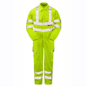 PULSAR P349 Hi-Vis Yellow Combat Coverall - HI-VIS OVERALLS