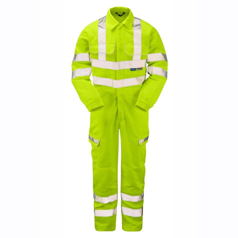 PULSAR P349 Hi-Vis Yellow Combat Coverall - HI-VIS OVERALLS