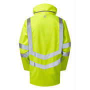 PULSAR P421 Hi-Vis Yellow Mesh Lined Waterproof Breathable Storm Coat - HI-VIS JACKETS & COATS